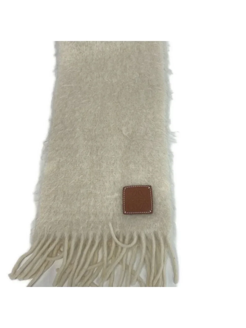 Loewe Scarf White Wool